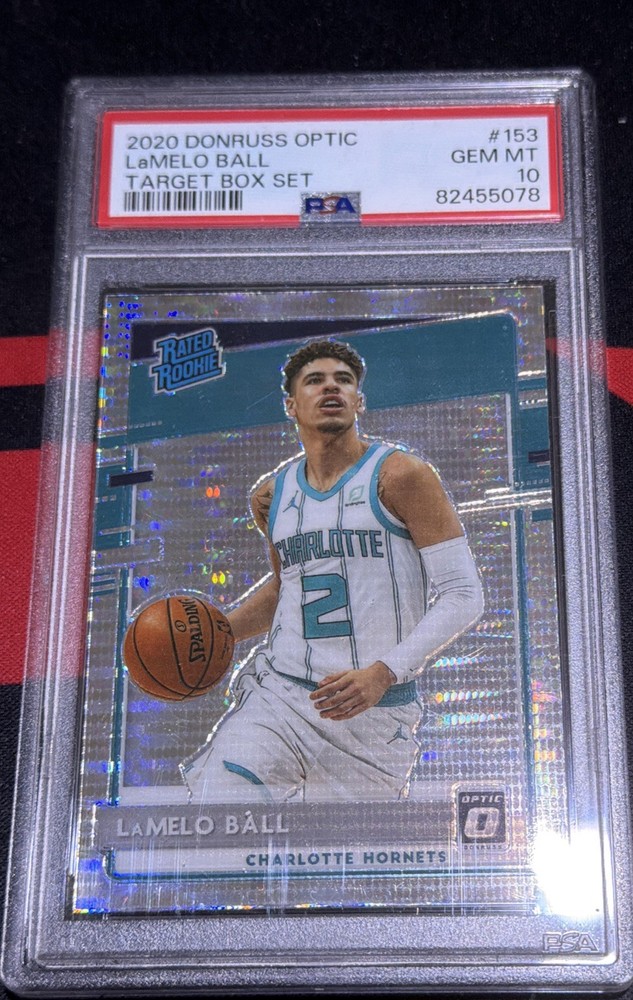 2020 Donruss Optic Rookie Lamelo Ball #153 Target Box Set Pulsar Prizm PSA 10