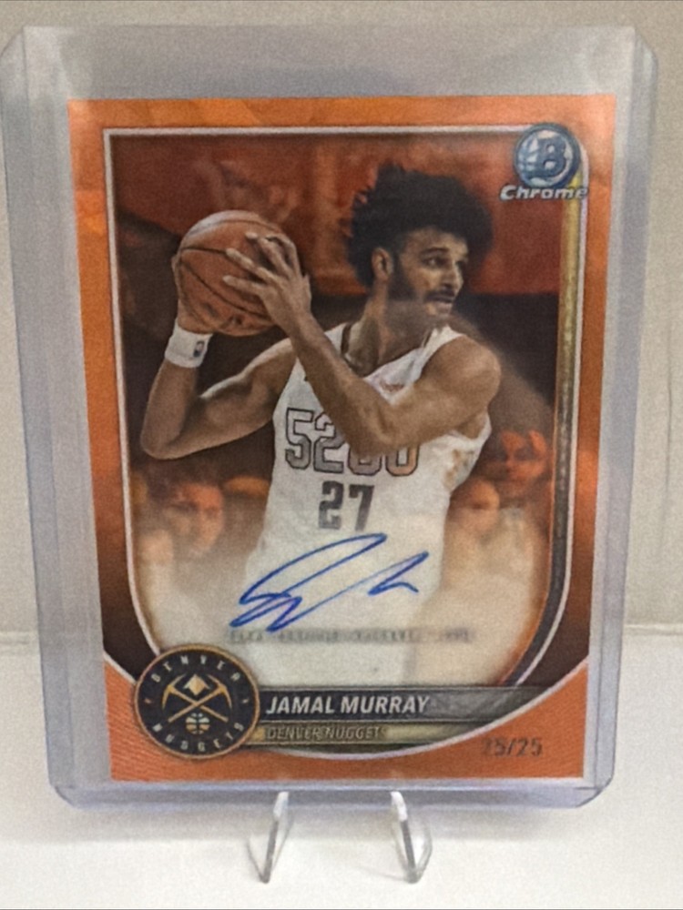 2025-26 Bowman Chrome Sapphire - Jamal Murray Orange Sapphire Refractor Auto /25