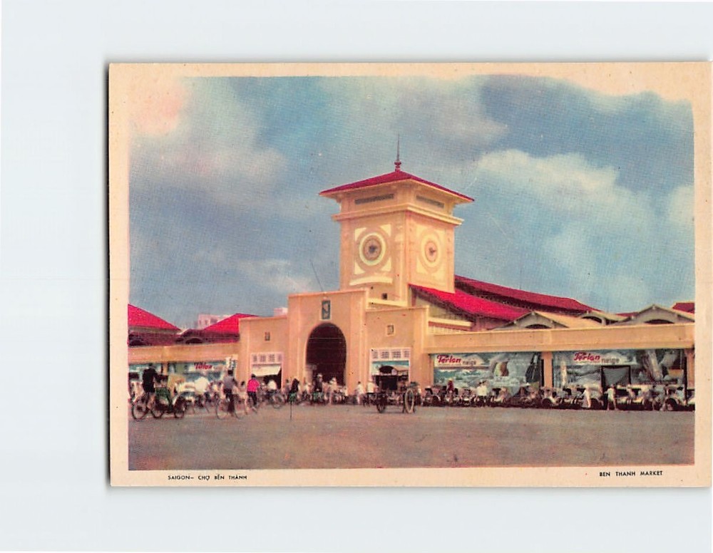 Postcard Ben Thanh Market Ho Chi Minh City Vietnam