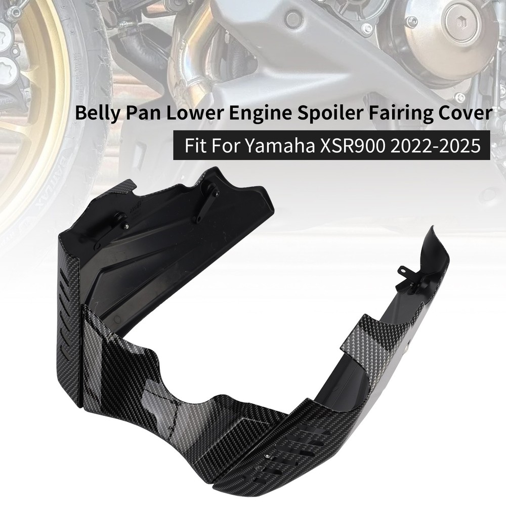 Belly Pan Lower Engine Spoiler Fairing Cover For Yamaha XSR900 2022-2025 Carbon