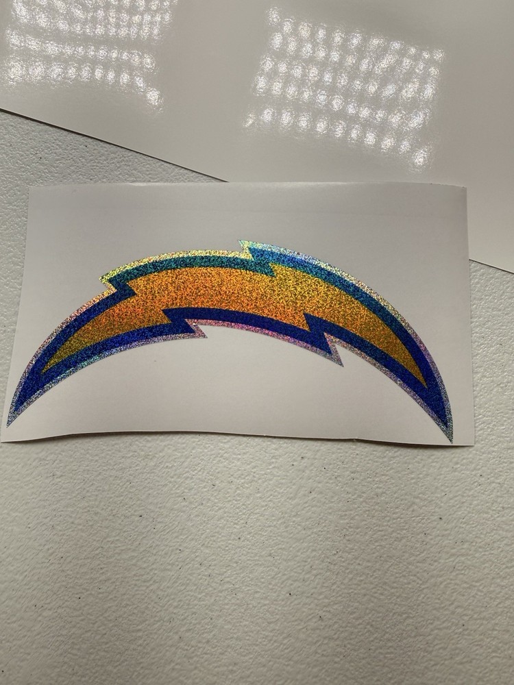 San Diego Chargers Holographic Tiny Sparkle Vinyl Decal