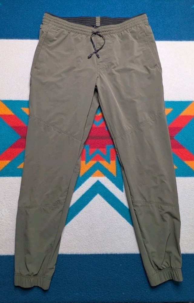 Kuhl Suppressor Jogger Pants Tech Performance Tapered Gym Green 29 Inseam Large