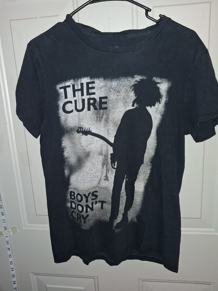 The Cure Boys Don’t Cry Band T Shirt Black Graphic Goth Post Punk Size M