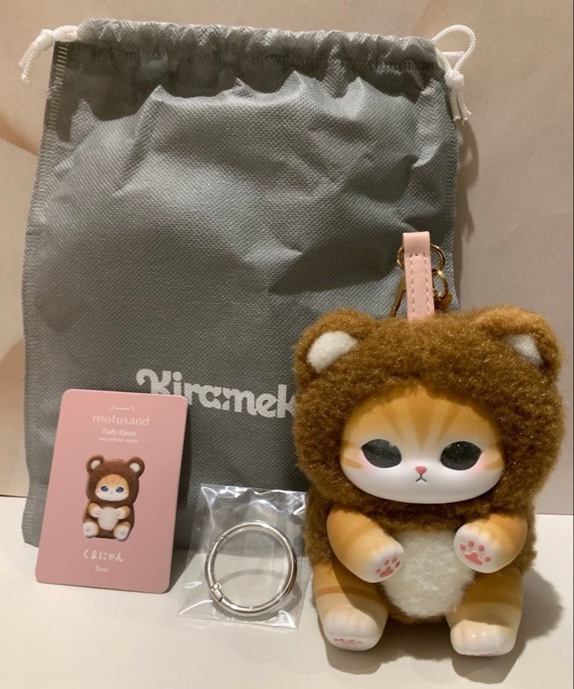 mofusand Kiramekko Bear Cat Plush Toy Kumanyan  Fluffy Kittens