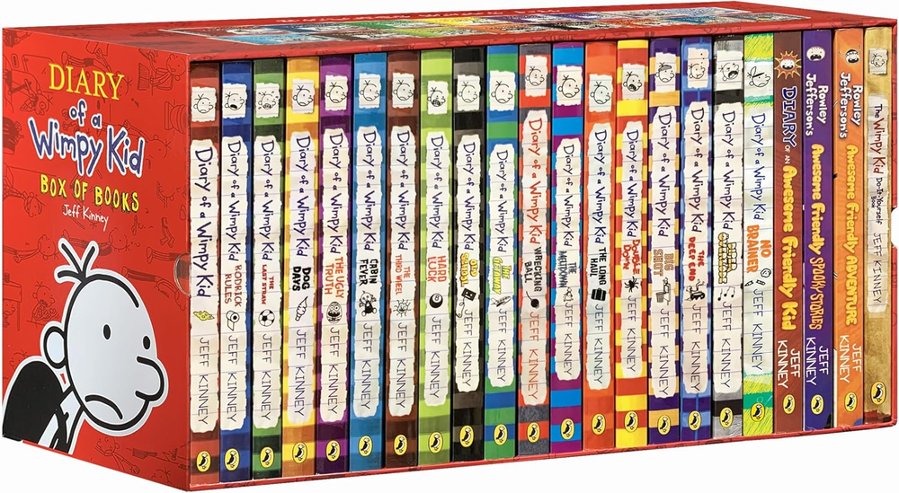 A Library of a Wimpy Kid 1-22 Boxed Set for Kids,22 Books Complete Collection Se