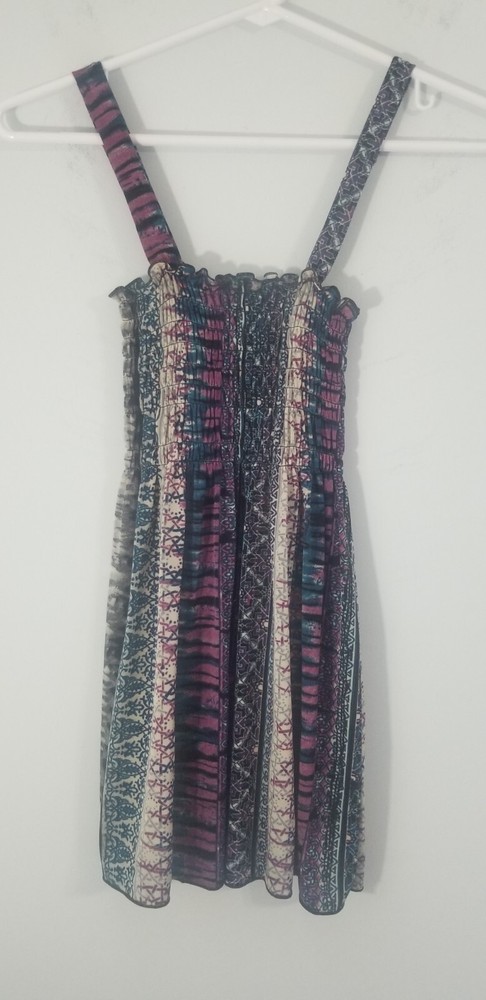 Bohemian Silk Blend Hippie Tank Top - Medium - 65% Silk 35% Polyester-image