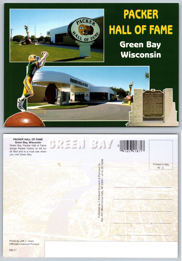 Continental Packer Hall Of Fame Green Bay Wisconsin Postcard