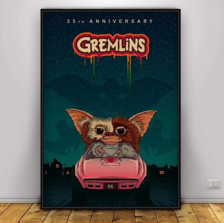 Gremlins Poster | Wall Art | Wall Prints | Home Decor | Kraft Paper Print 5