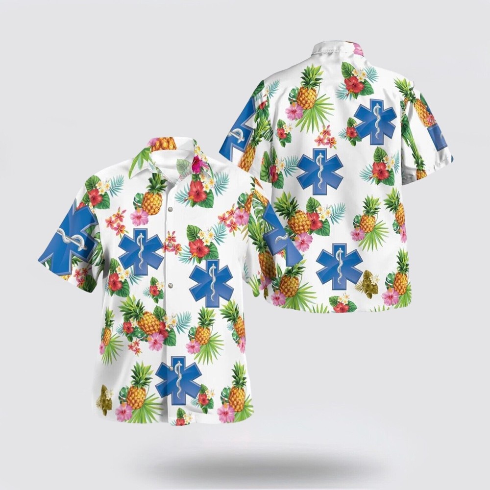 Awesome Paramedic 3D Hawaiian Shirt for Medical Professionals