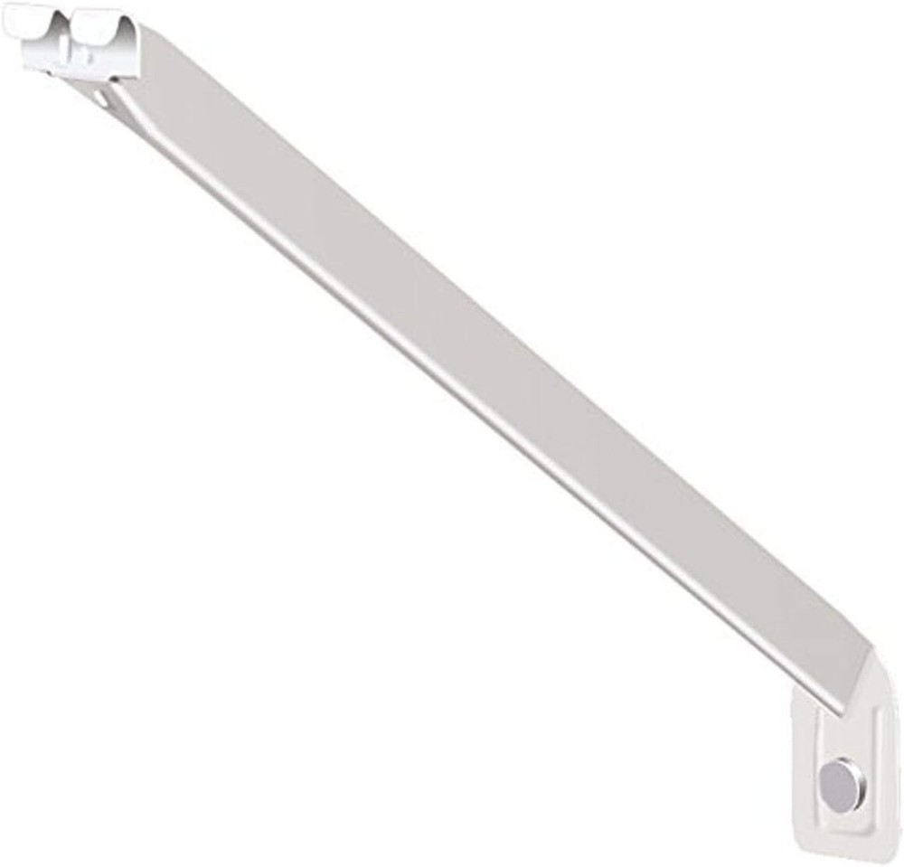 Epoxy Coated Steel Shelf Brackets for Heavy Duty Support - 12 Pack  