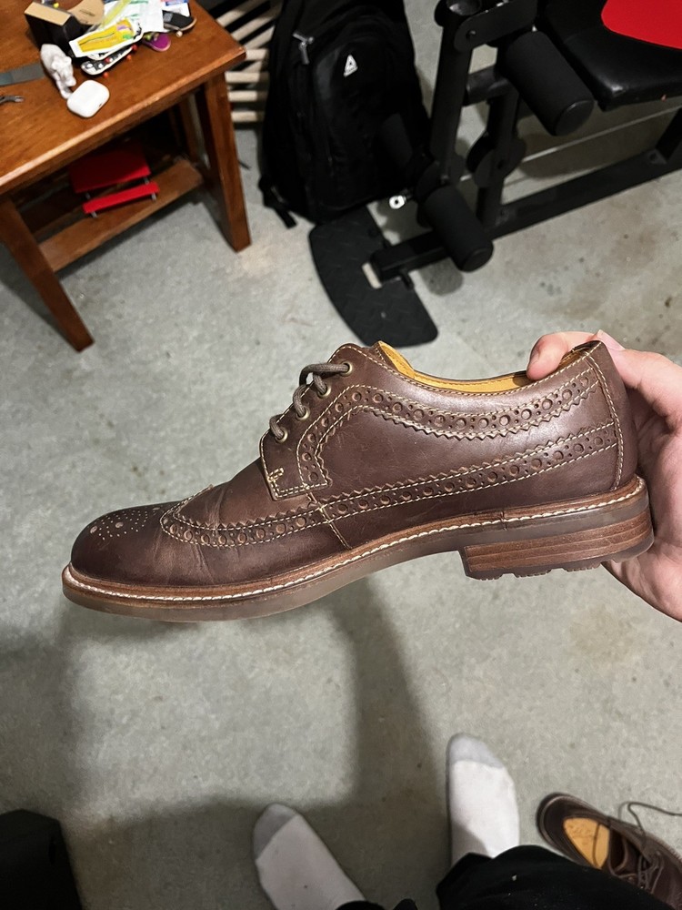 Sperry Gold Cup Bellingham Wingtip Brown Leather Oxford Size M10