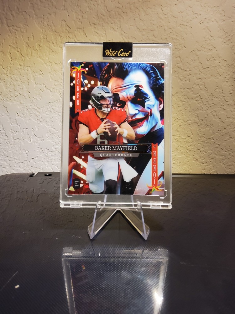Baker Mayfield 1/1 Color Match Joker - 2025 Wild Card Jokers Wild