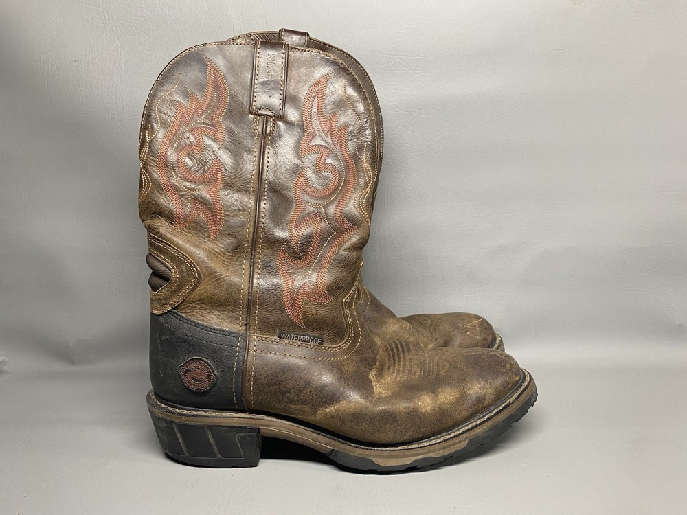 Justin Original Workboots - Men's Brown Cowboy Boots Size 10E WK4628