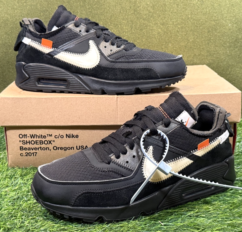 Nike Air Max 90 'Off-White Black' (Size 7) *Super Clean/VVNDS/OG Box* AA7293-001