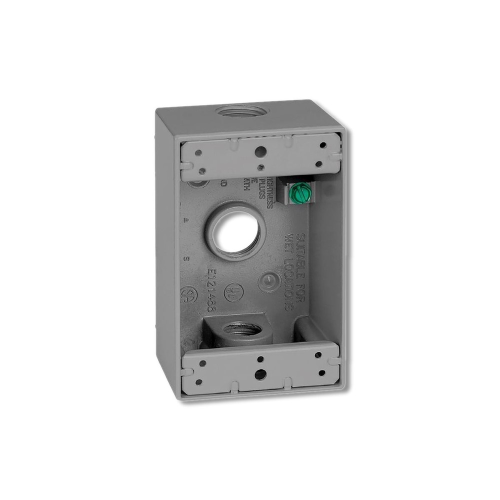 Sigma Engineered Solutions New Work 18.3 cu in Rectangle Metallic 1 gang 14252