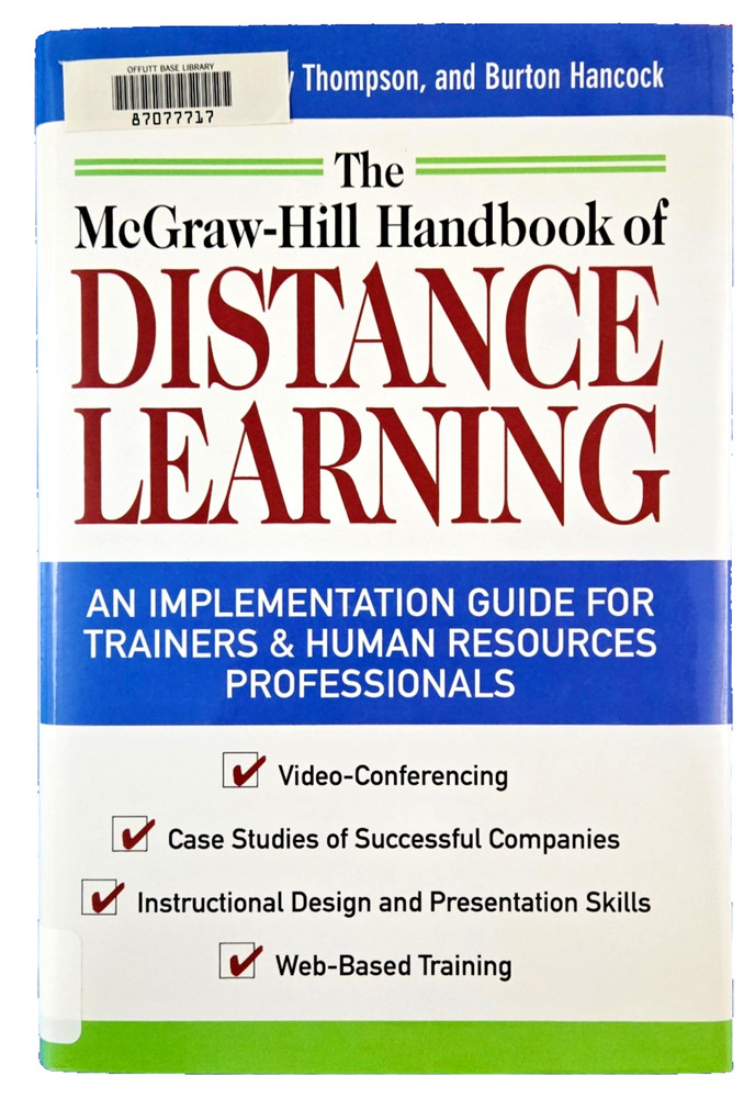The Mcgraw-Hill Handbook Of Distance Learning Hardcover Free Shipping