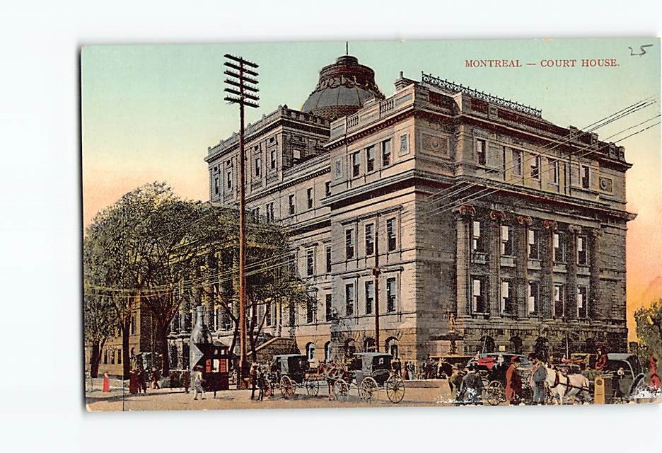Postcard Court House Montreal Quebec Canada