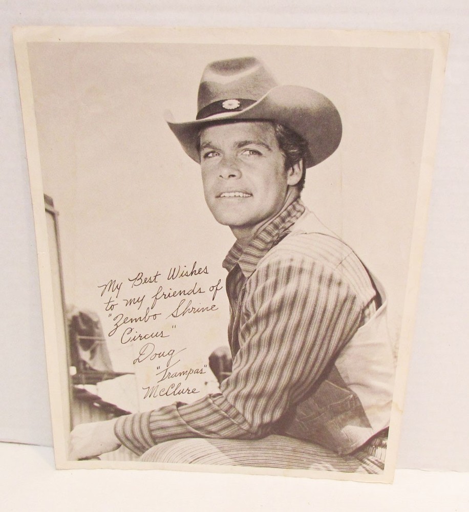 THE VIRGINIAN DOUG McCLURE TRAMPAS 1960's TV WESTERN PROMO PHOTO ZEMBO CIRCUS