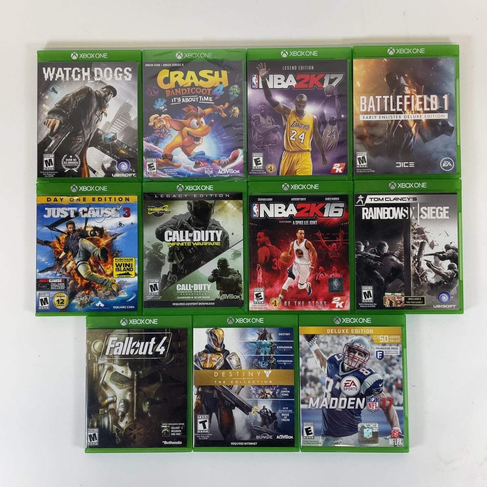 Lot of 11 Microsoft Xbox One Games