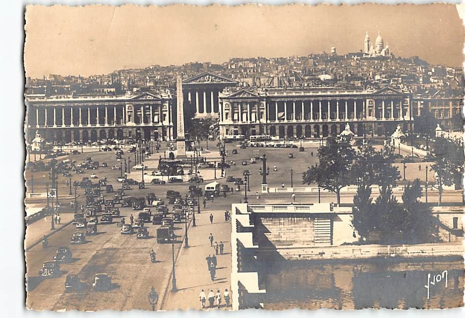 Postcard Place de la Concorde in Paris France