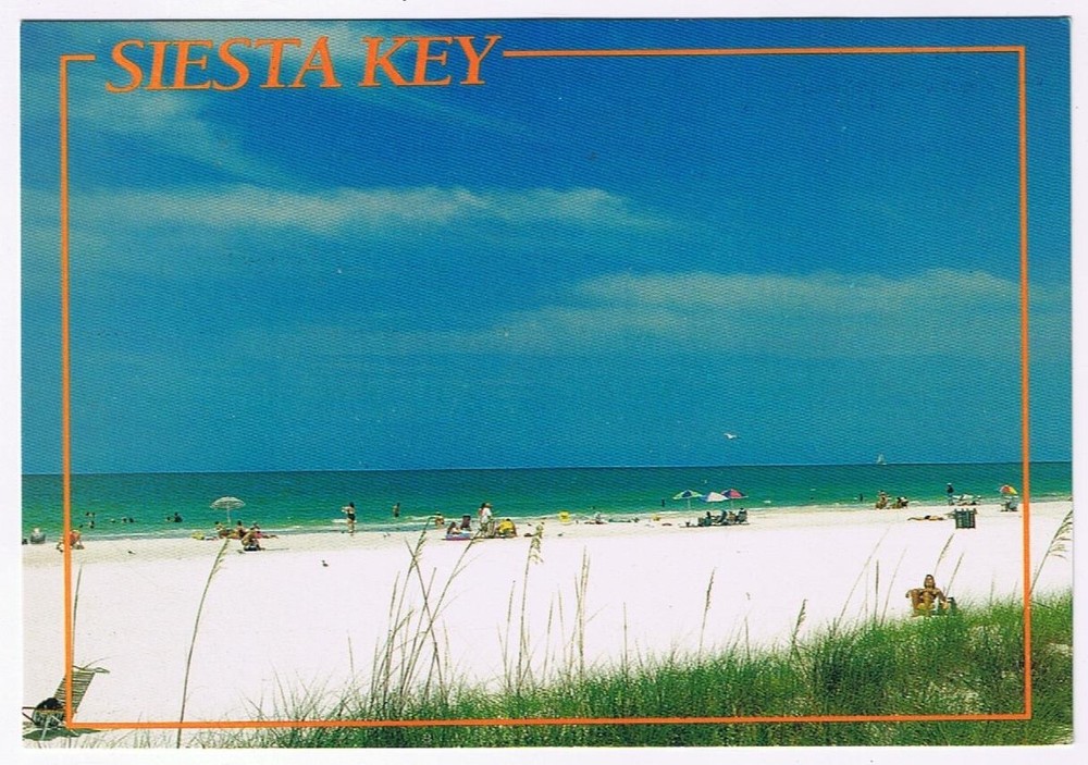 Postcard Siesta Key Beach Florida Gulf Coast
