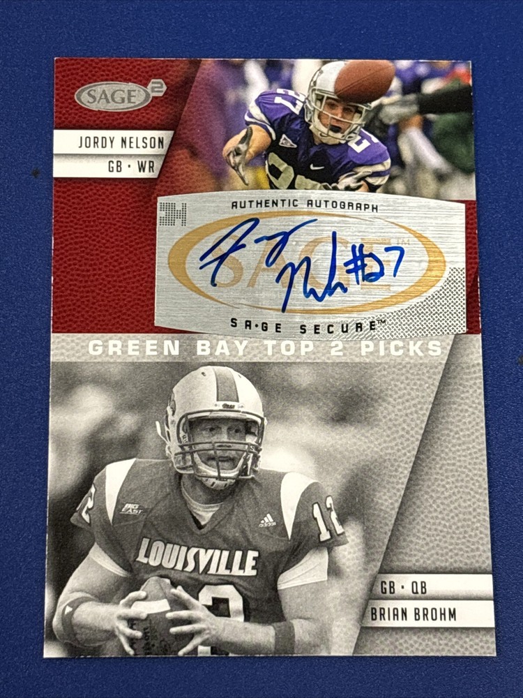 2008 Sage Jordy Nelson Rookie Auto Green Bay Packers