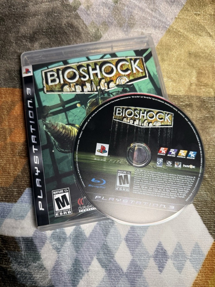 BioShock PS3 Game Complete w/ Manual + Slipcase Sleeve