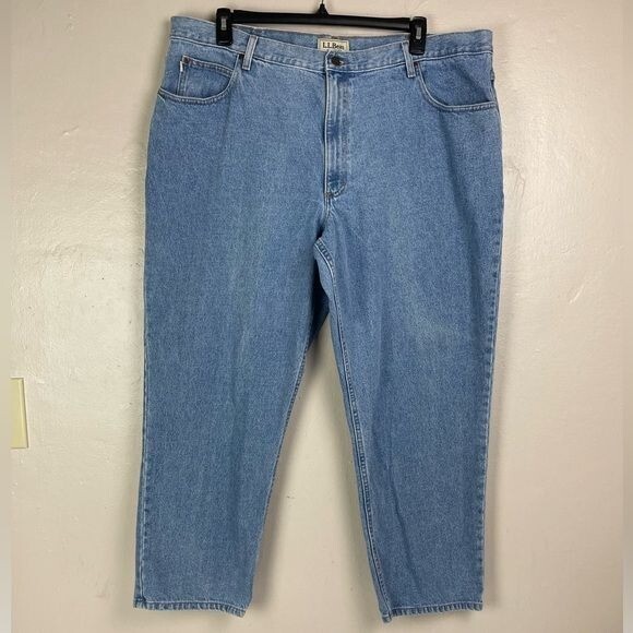 LL Bean Men's Relaxed Fit Jeans 42x28 Actual Measurements work wear outdoor