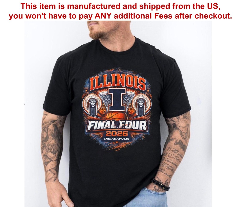 Illinois Final Four 2026 T-Shirt, Illini Basketball Shirt, FAST SHIP