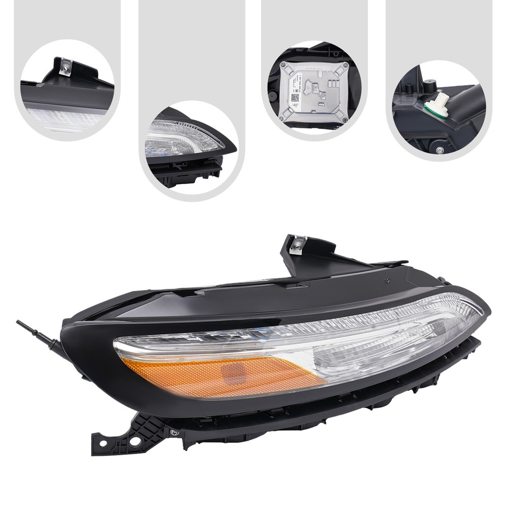 Fit 2014 2015-2018 Jeep Cherokee LED DRL Light Turn Signal Lamp Right Side