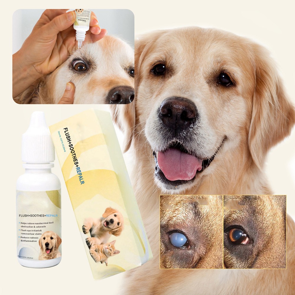 20ml，Pet Eye Drops For Of Tear Stains And Eye Discharge In Dogs And Cats