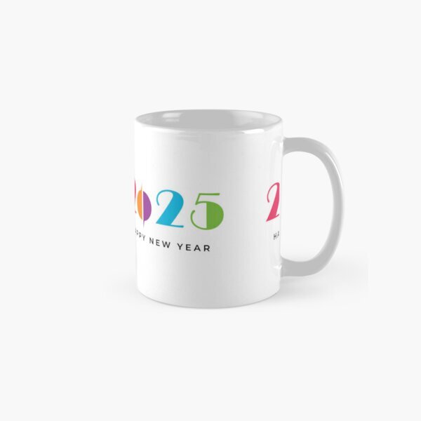 2025 New Year Colorful Classic Mug - Perfect Gift for Family