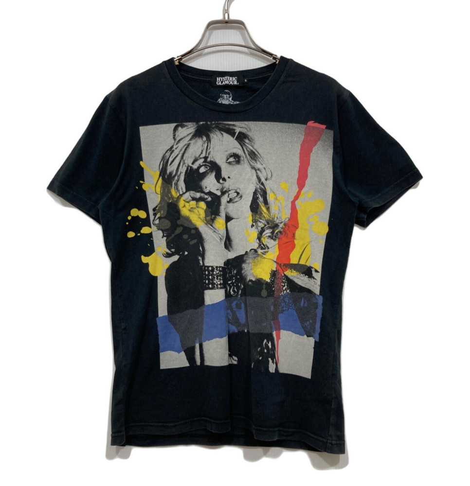 Hysteric Glamour Courtney Love T-Shirt Black Size S Cotton Made in Japan Used