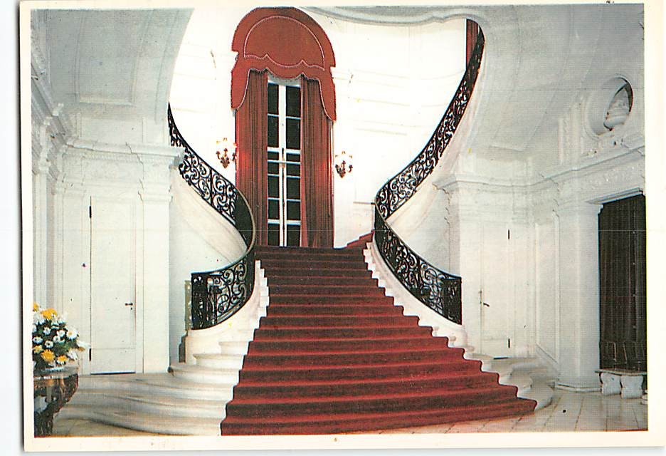Postcard Main Staircase Rosecliff Newport Rhode Island USA