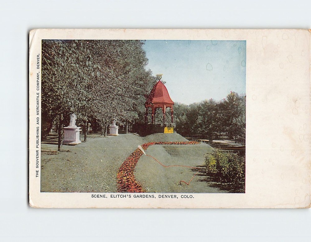 Postcard Scene, Elitch's Gardens, Denver, Colorado