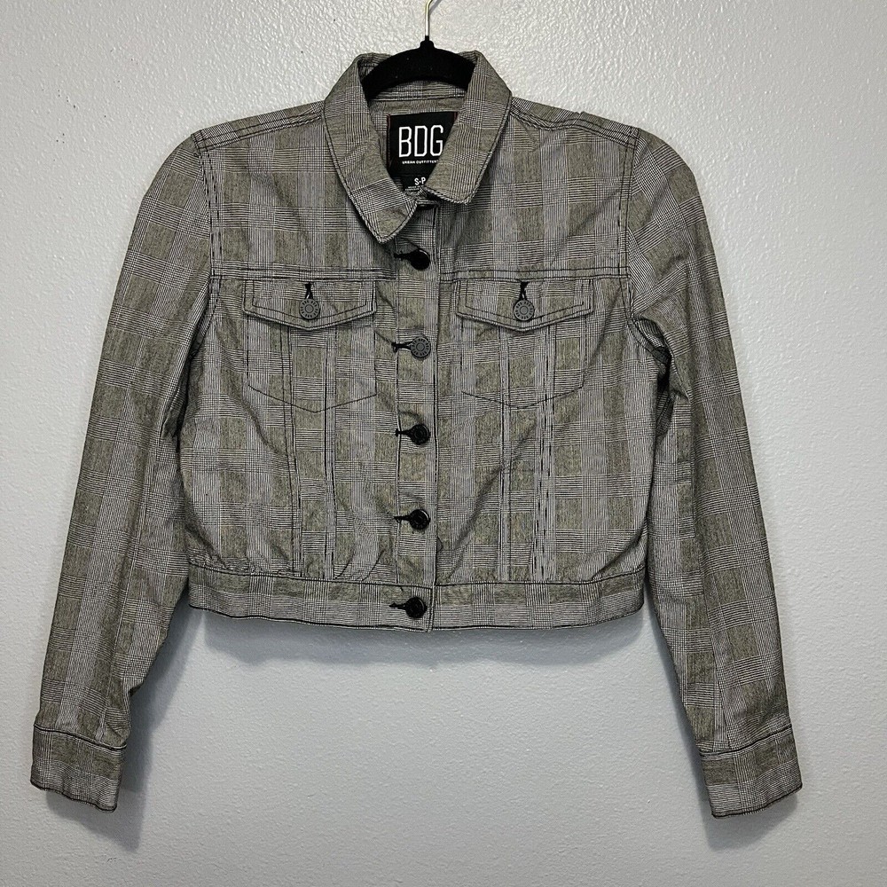 BDG Urban Outfitters Y2K Cropped Jacket Women's Sz S/P Dark Academia Clueless