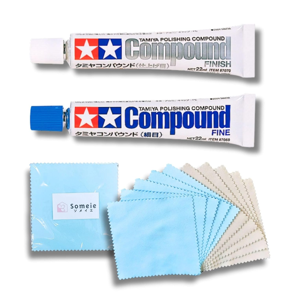 Tamiya Polishing Paste Fine Compound 87069 Finishing Compound 87070 Compound Two