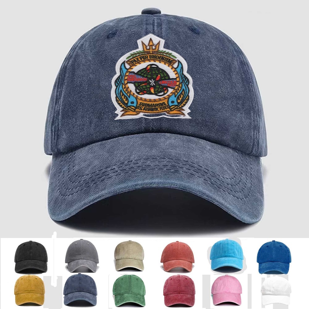 Custom Embroidered Hat SSBN-602 USS Abe Lincoln, Veteran Cap, Trucker Hat, Gift