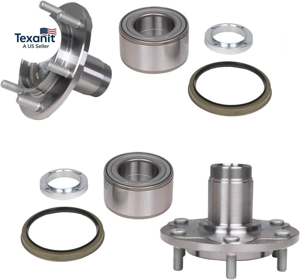 2Pcs Front Wheel Hub Wheel Bearing Kit for Toyota Tundra 2000-2006 Tacoma 1999-2
