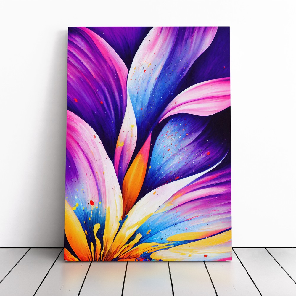 Flower No.3 Abstract Canvas Wall Art Print Framed Picture Home Office Decor