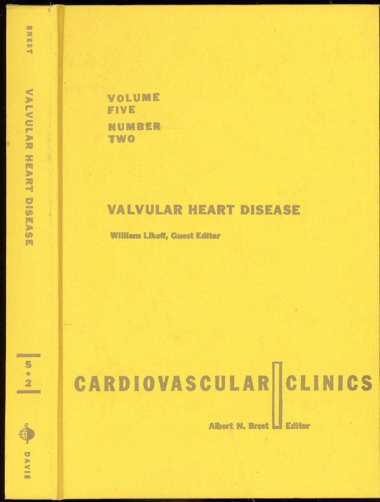vintage Medical. VALVULAR HEART DISEASE, Likoff ed. 1973.