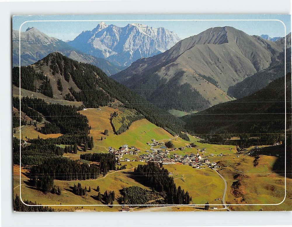 Postcard Aerial View Berwang Tyrol Austria
