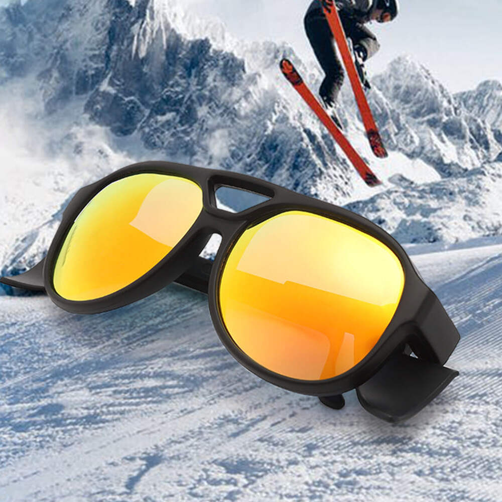 Mens Round Frame Sports Sunglasses for Night Driving, Cycling, Fishing, and Outd