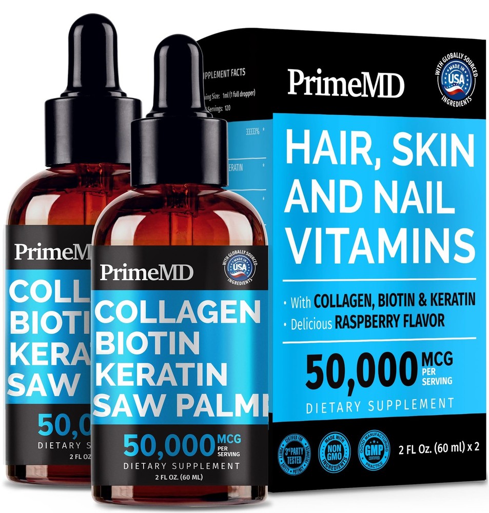 Liquid Collagen Peptides for Women - Serum Complex with 2 Fl Oz (Pack of 2)