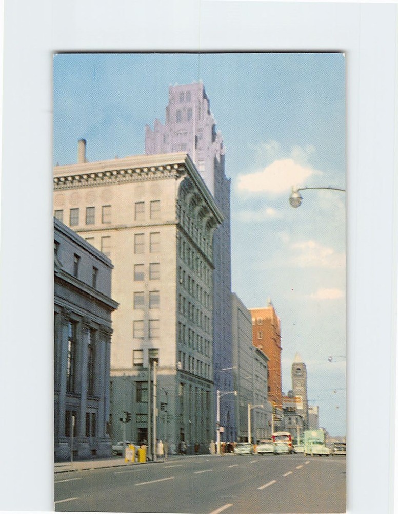 Postcard James Street Looking North Hamilton Ontario Canada