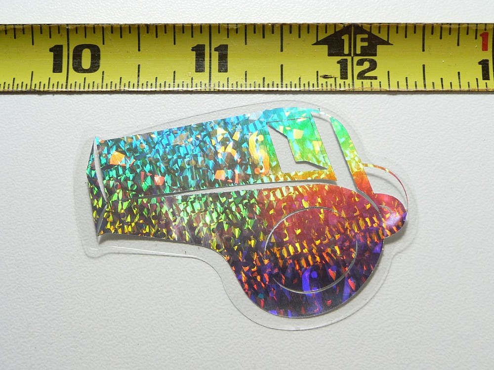 HOLOGRAPHIC WHISTLE  STICKER DECAL SPORTS ATHLETICS CONTEST