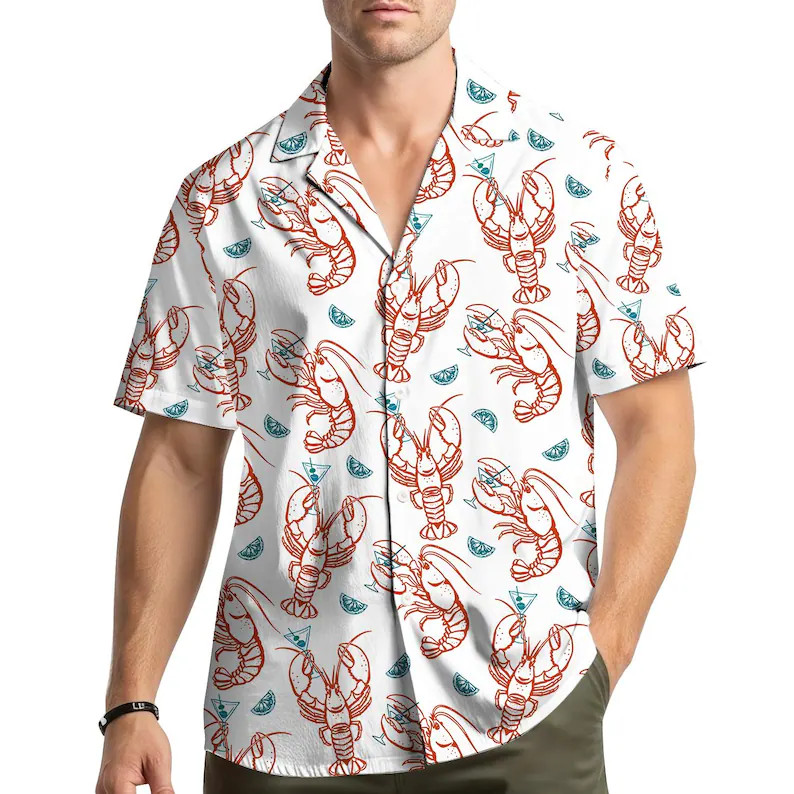 Lobster Hawaiian Shirt Men Women Youth