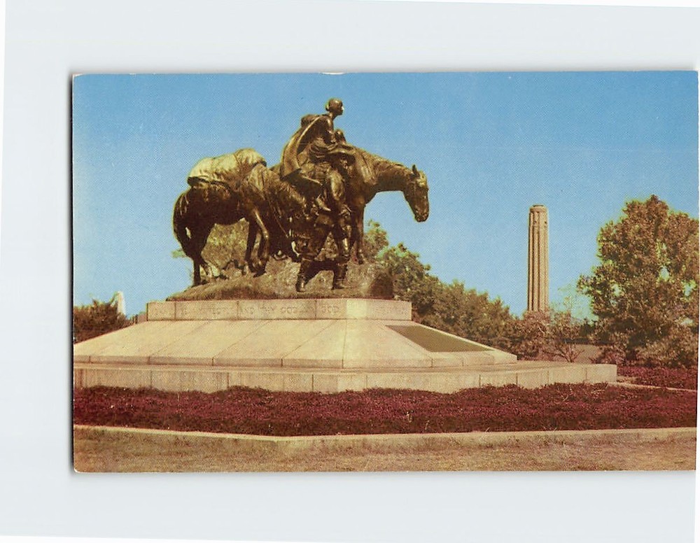 Postcard Pioneer Mother Penn Valley Park Kansas City Missouri USA