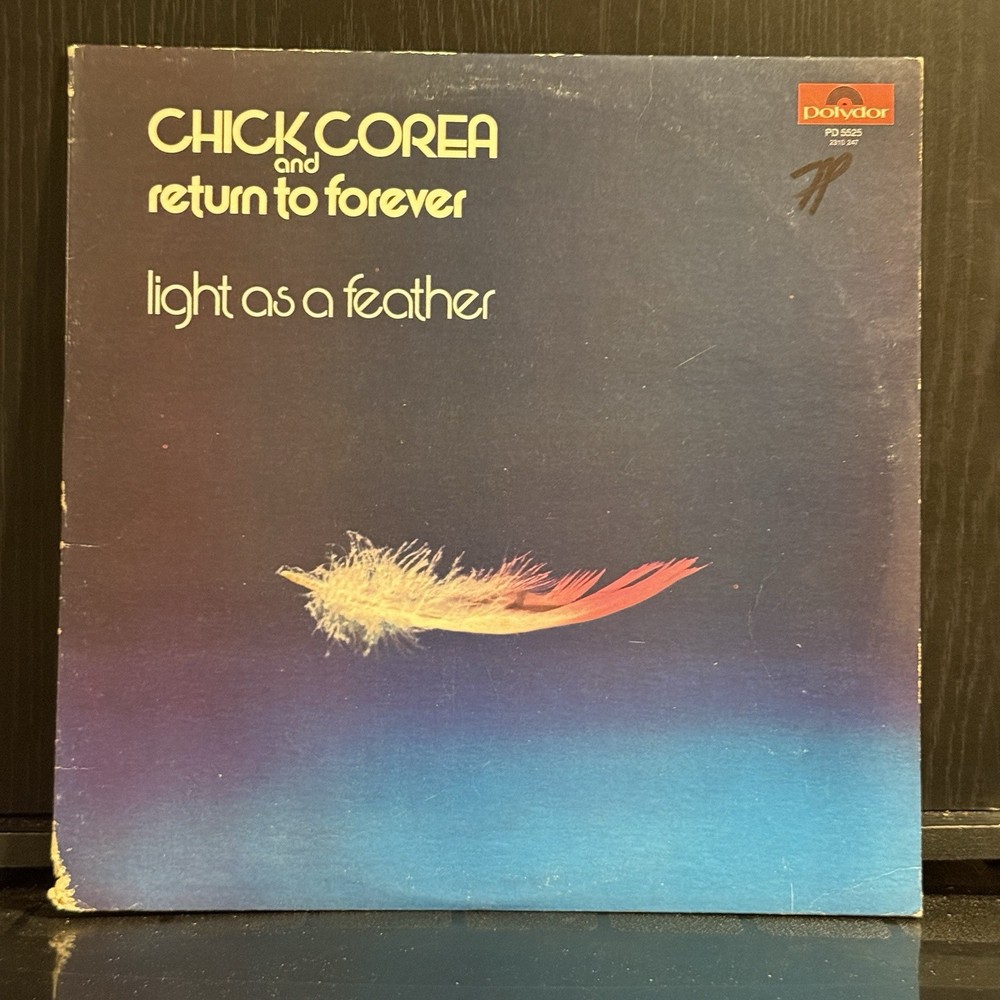 CHICK COREA Light as a Feather 1973 Polydor 1st Press STERLING RL 🔥PD5525 EX/VG