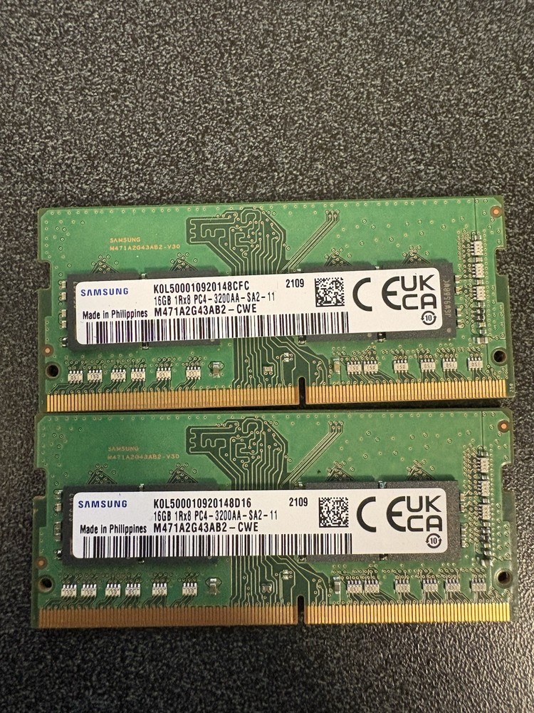 Samsung M471A2K43EB1-CWE 16GB PC4-25600 (DDR4-3200) SO-DIMM Memory